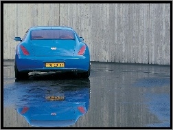 Tył, niebieski, Bugatti EB 118